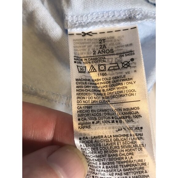 Lot Of 2 Old Navy Girl's Size 2T Shirts Tank Top And T-Shirt Blue New - Picture 2 of 12